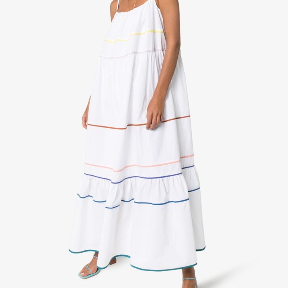 Araks Zoelle Tiered Cotton Maxi Dress, Size 2, Never Worn/New